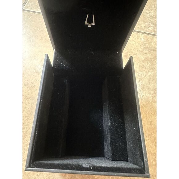 Bulova Watch Box Black  Men's & Women's Display Storage Case 4x5x3 in - Picture 3 of 4